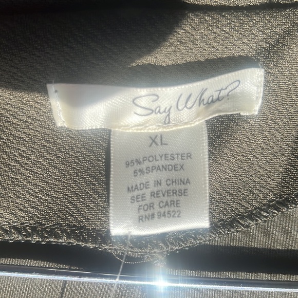 Say What? Women’s Open Front Vest - XL - Dark Green - Brand new!! - Picture 3 of 3